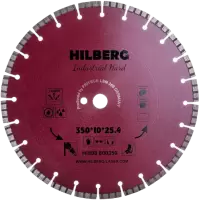 Алмазный диск по железобетону 350*25.4/12*10*3.3мм Industrial Hard Laser Hilberg HI808