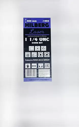 Алмазная буровая коронка 302*450 мм 1 1/4" UNC Hilberg Laser HD726 - интернет-магазин «Стронг Инструмент» город Казань