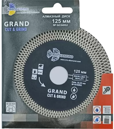 Алмазный диск 125*22.23*25*1.7мм Grand Cut & Grind Trio-Diamond GCG002 - интернет-магазин «Стронг Инструмент» город Казань