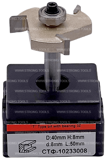 Фреза фальцевая с нижним подшипником S8D40H8Z3 Standard Strong СТФ-10233008