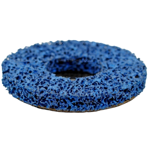 Зачистной диск 125мм коралловый синий для УШМ высокой жесткости СТУ-25200125 - интернет-магазин «Стронг Инструмент» город Казань