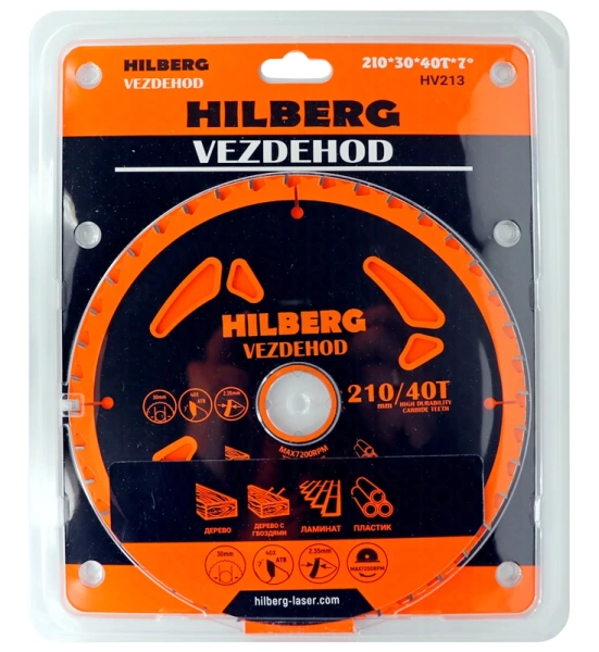 Универсальный пильный диск 210*30*40Т Vezdehod Hilberg HV213 - интернет-магазин «Стронг Инструмент» город Казань